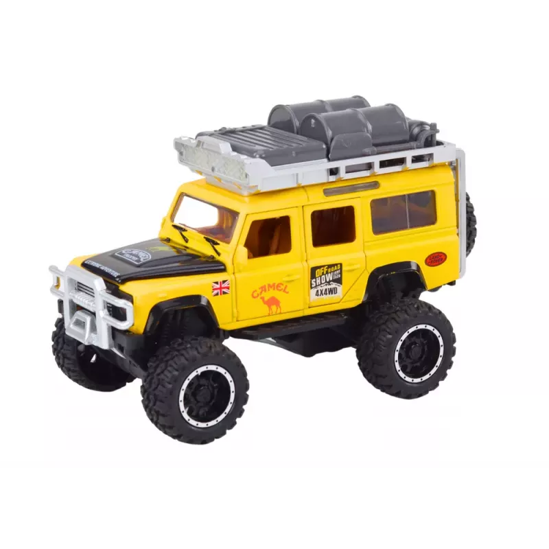 LEAN TOYS Coche todoterreno Guard 1:32, metal, propulsión, luces y sonidos