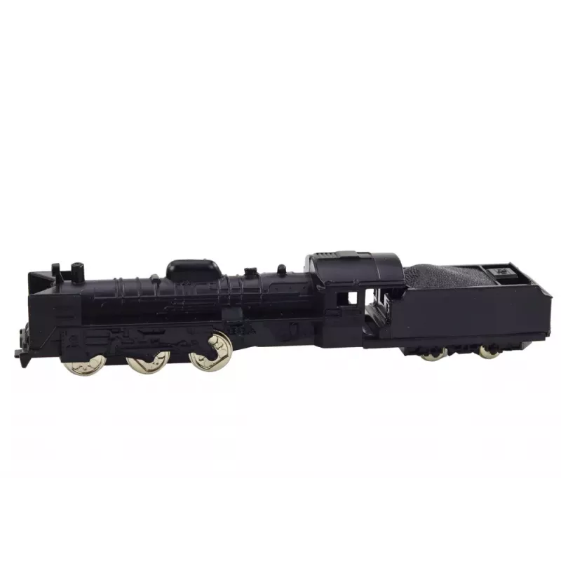 LEAN TOYS Pieza de colección vagón locomotora de tren 1:48 metal negro