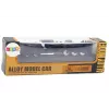 LEAN TOYS Pieza de colección vagón locomotora de tren 1:48 metal negro