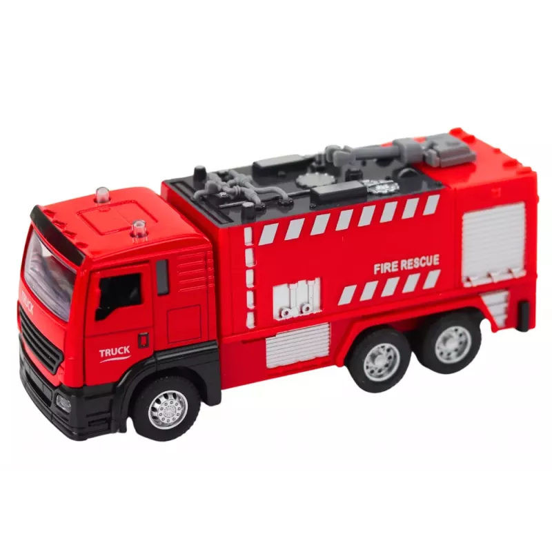 LEAN TOYS Walkie talkie de bomberos con lavado, luces y sonidos, agua