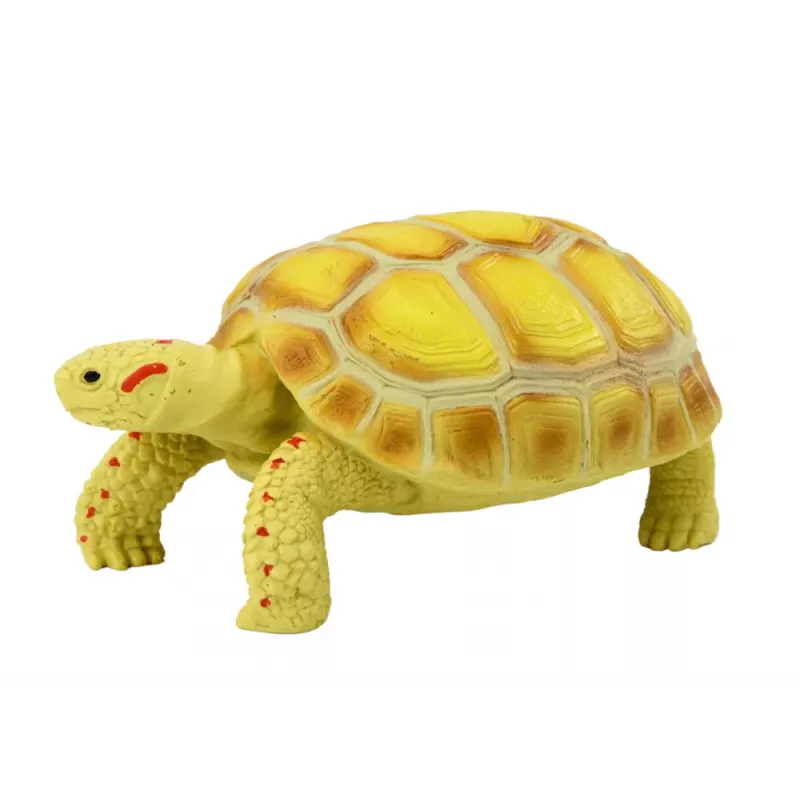 LEAN TOYS Figura de colección tortuga reptil amarilla C
