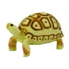 LEAN TOYS Figura coleccionable tortuga reptil amarillo claro marrón
