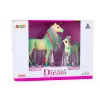 LEAN TOYS Figuras coleccionables unicornio con Little Green 2 uds.