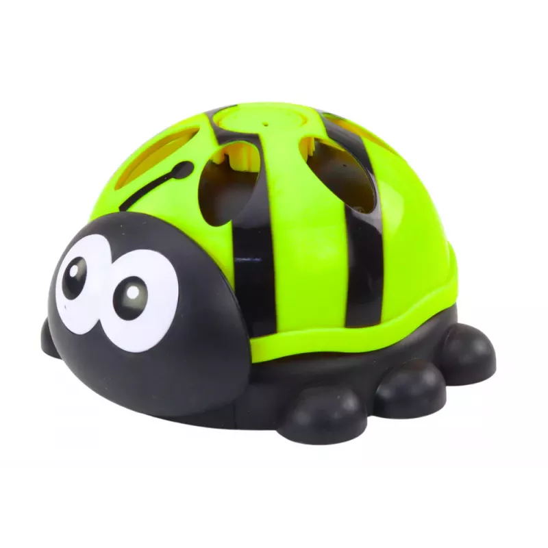 LEAN TOYS Aspersor de jardín mariquita fuente de agua verde