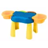 LEAN TOYS Mesa multifunción 4 en 1 bloques de construcción pesca pintura azul