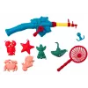 LEAN TOYS Mesa multifunción 4 en 1 bloques de construcción pesca pintura azul