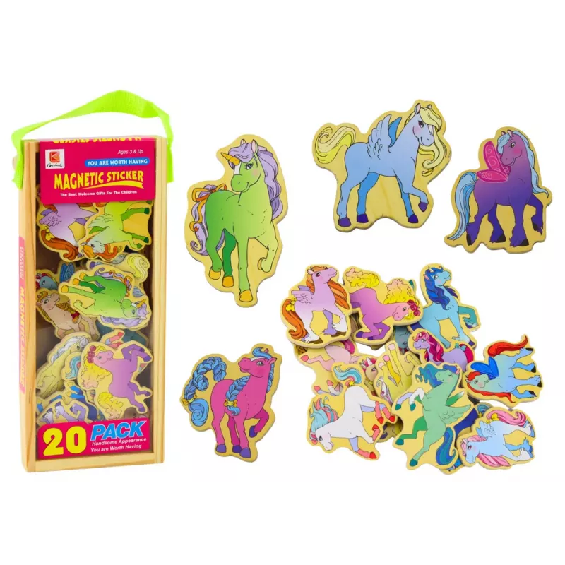 LEAN TOYS Set de 20 bolas magnéticas de colores