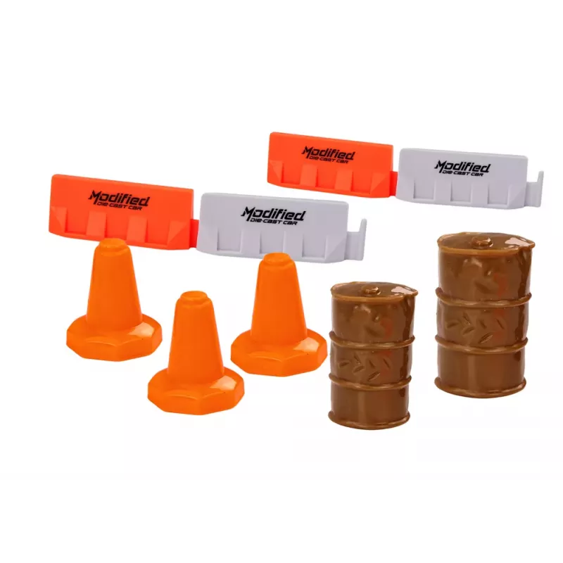 LEAN TOYS Camión con remolque azul 1:24 accesorios para coche y camión sonidos