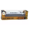 LEAN TOYS Vagón de tren modelo coleccionable blanco 1:48 metal