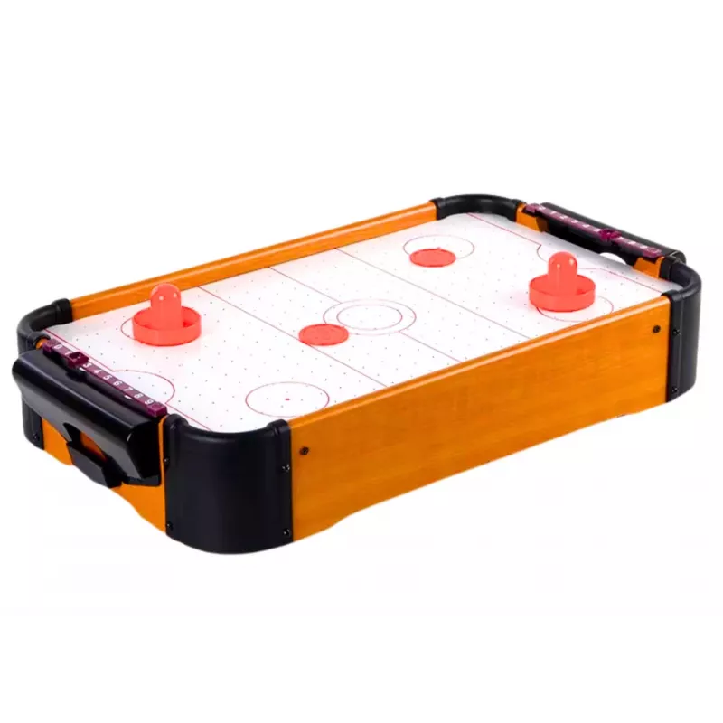 LEAN TOYS Gran mesa de hockey de madera con luz y sonido