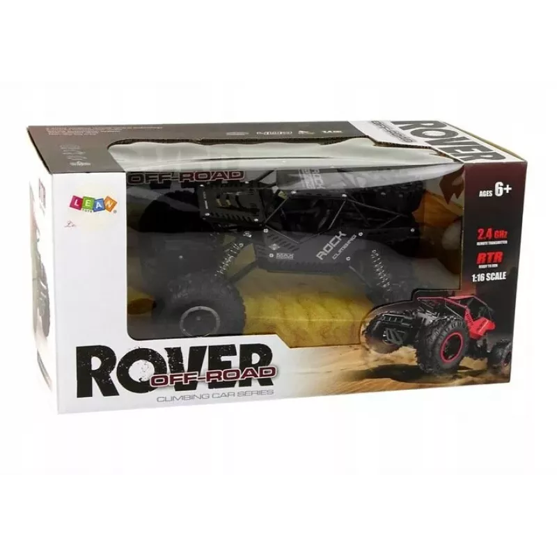 LEAN TOYS Coche todoterreno teledirigido grande 4x4 escala 1:10