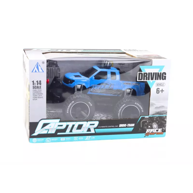 LEAN TOYS Vehículo todoterreno teledirigido RC 1:14 azul