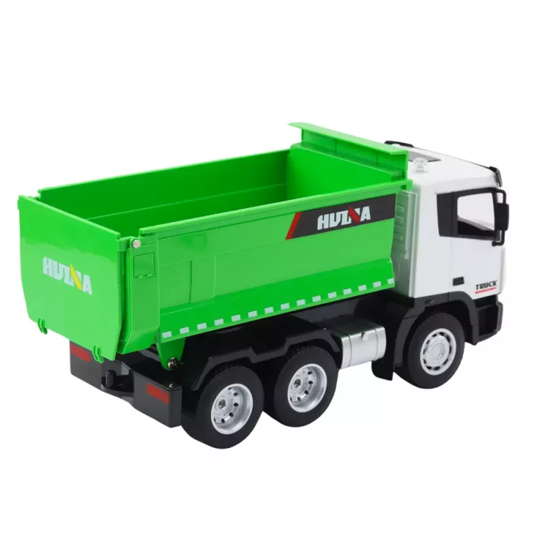 LEAN TOYS Camión volquete teledirigido RC 1:18 verde