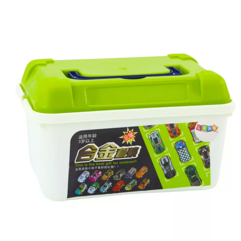 LEAN TOYS Set de señales de tráfico en maletín, 30 piezas, Cars
