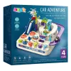 LEAN TOYS Circuito de obstáculos aparcamiento interactivo para niños con cuatro coches