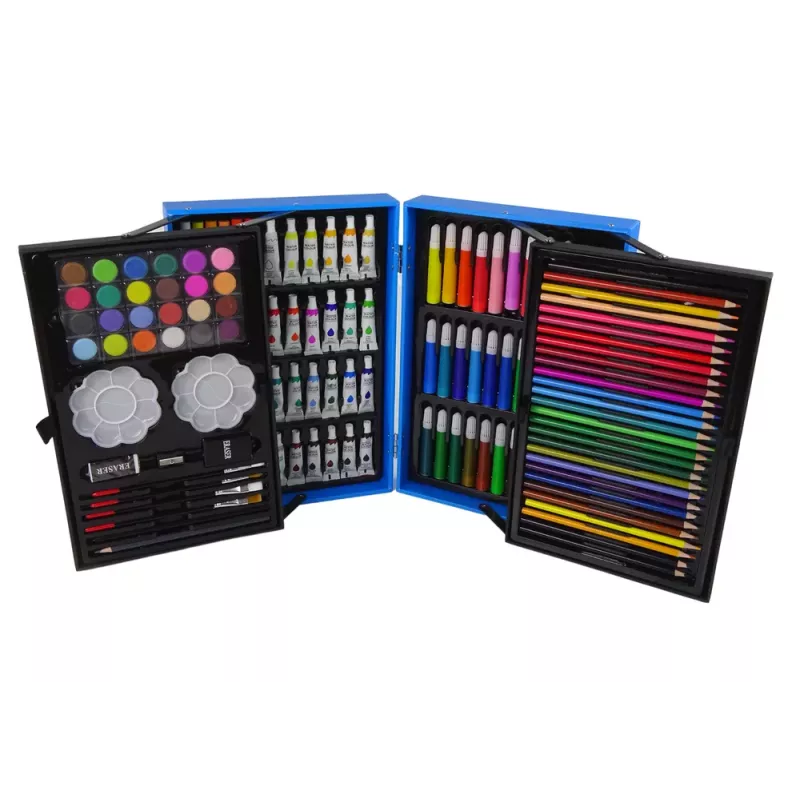 LEAN TOYS Gran set de manualidades en maletín 145 piezas unicornio