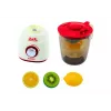 LEAN TOYS Batidora para niños con luces giratorias, efectos de sonido y 3 frutas de juguete