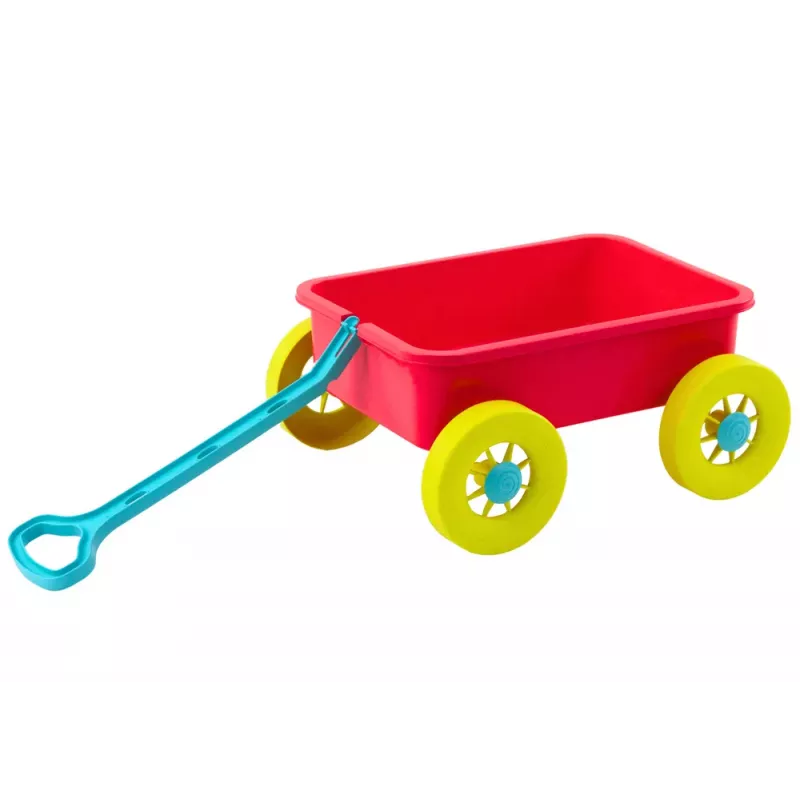 LEAN TOYS Carrito de juguete para arena rosa pastel