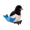 LEAN TOYS Mascota de peluche urraca euroasiática azul 30 cm