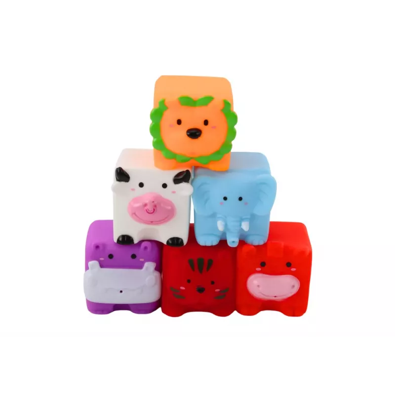 LEAN TOYS Bloques de baño educativos blandos animales