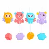 LEAN TOYS Carrusel de cuna proyector con mando a distancia, melodías y sonidos de animales azul