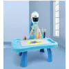 LEAN TOYS Mini proyector robot de mesa accesorio 2 en 1 azul