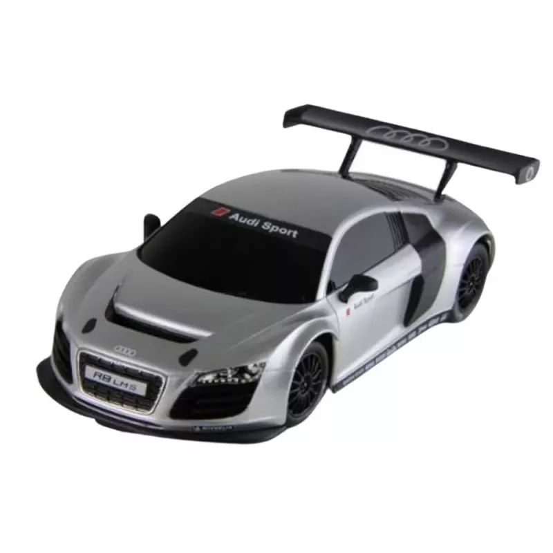 RASTAR 1:24 deportivo teledirigido Audi R8 LMS plata coche R/C