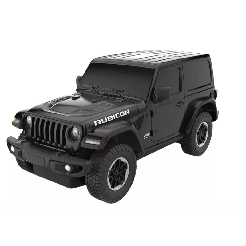 JEEP Wrangler JL Rubicon mando a distancia coche R/C Rastar negro 1:24