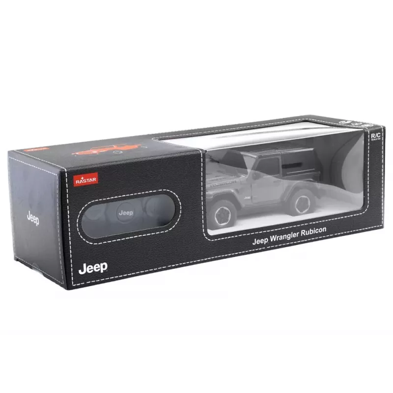 JEEP Wrangler JL Rubicon mando a distancia coche R/C Rastar negro 1:24