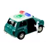 LEAN TOYS Coche de policía clásico 1:38 propulsión luces sonidos verde