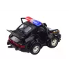 LEAN TOYS Coche de policía clásico 1:38 propulsión luces sonidos negro