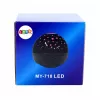 LEAN Proyector de estrellas luz nocturna altavoz 2 en 1 negro