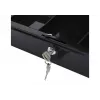 LEAN Caja registradora de metal con compartimentos 2 llaves negra