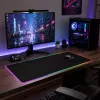 LEAN Alfombrilla de teclado y ratón con iluminación LED 30x80cm