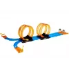 LEAN TOYS Circuito de carreras con 4 loops, dos coches de 181 cm