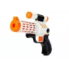 LEAN TOYS Set de 2 blásters de dardos de espuma con 20 dardos de ventosa - Set de pistolas de juguete de resorte manual para niños a partir de 6 años