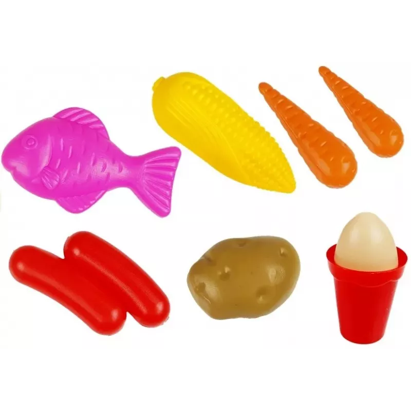 LEAN TOYS Cocina infantil interactiva con frigorífico, grifo, accesorios, 58 piezas
