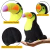 LEAN TOYS Peluche mascota de tucán amarillo 30 cm