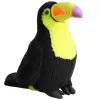 LEAN TOYS Peluche mascota de tucán amarillo 35 cm