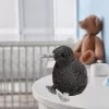 LEAN TOYS Peluche mascota de kiwi negro 17 cm
