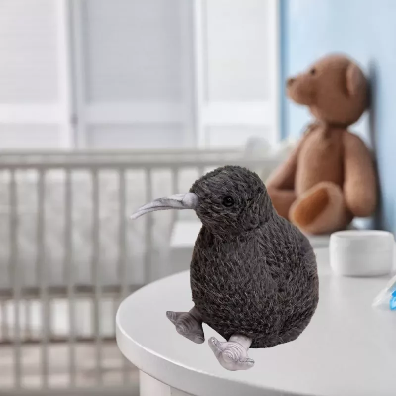 LEAN TOYS Peluche mascota de kiwi negro 17 cm