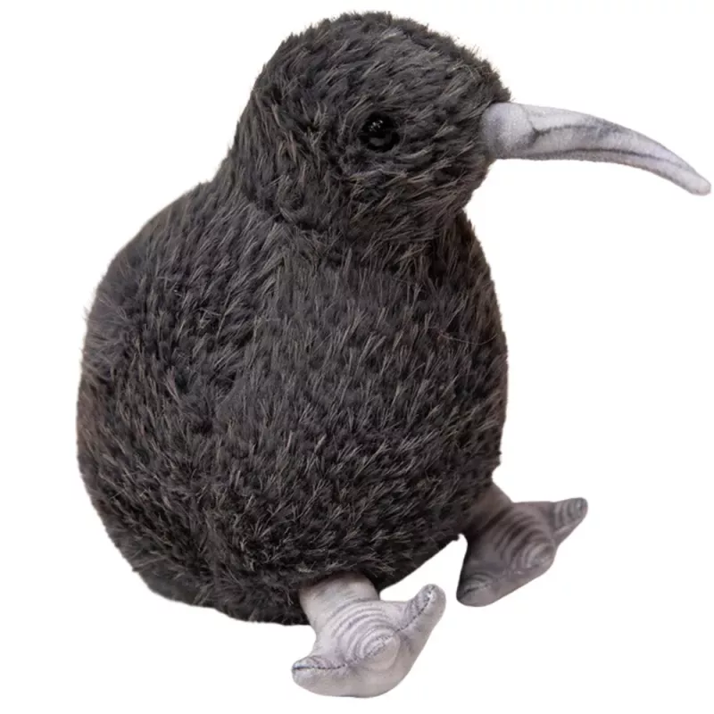 LEAN TOYS Peluche mascota de kiwi negro 17 cm