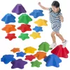 LEAN TOYS Sendero sensorial piedras 6 piedras de colores 3 tamaños