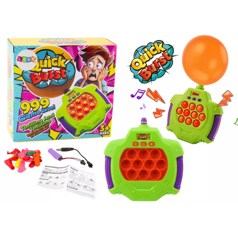 LEAN TOYS Consola electrónica Pop-It juego arcade globos explotando