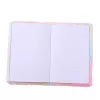 LEAN Cuaderno de felpa rayado con melena de unicornio multicolor A5