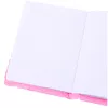 LEAN Cuaderno de felpa rayado con melena de unicornio multicolor A5