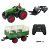 LEAN TOYS Tractor agrícola con remolque y horquillas radiocontrol RC 2.4G