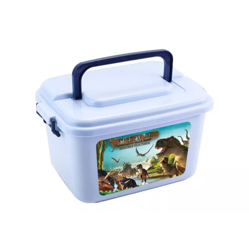LEAN TOYS Set de figuras de dinosaurios parque accesorios caja 46 piezas