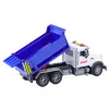LEAN TOYS Camión volquete con caja basculante móvil, luces y sonidos, azul