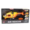 LEAN TOYS Helicóptero de rescate con gancho, camilla, luces, sonidos, naranja, 1:12